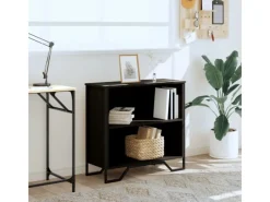 Regale Schwarz|Bücherregale^vidaXL Bücherregal 80x31x74,5 cm Holzwerkstoff 848619