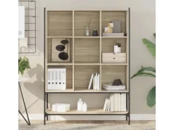 Bücherregale^vidaXL Bücherregal Sonoma-Eiche 102x30x141,5 cm Holzwerkstoff