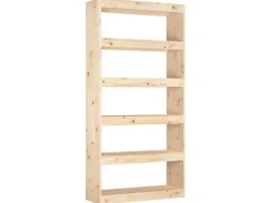 vidaXL Bücherregal/Raumteiler 80x30x167,4 cm Massivholz Kiefer