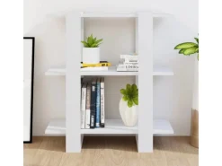 vidaXL Bücherregal/Raumteiler Weiß 80x30x87 cm