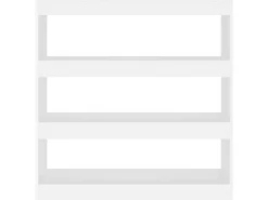 vidaXL Bücherregal/Raumteiler Weiß 100x30x103 cm