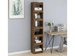 Bücherregale^vidaXL Bücherregal/Raumteiler Räuchereiche 40x30x198 cm