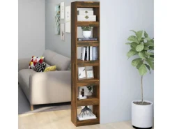 Bücherregale^vidaXL Bücherregal/Raumteiler Räuchereiche 40x30x198 cm