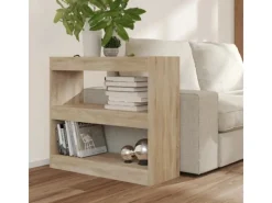 vidaXL Bücherregal/Raumteiler Sonoma-Eiche 80x30x72 cm