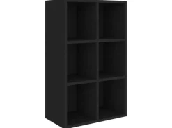 Regale Schwarz|Bücherregale^vidaXL Bücherregal/Sideboard 66x30x98 cm Holzwerkstoff 800343