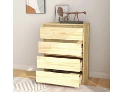 vidaXL Beistellschrank 60x36x84 cm Massivholz Kiefer 808103