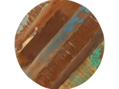 Tische^vidaXL Beistelltisch 45 x 45-62 cm Altholz Massiv und Gusseisen 247588