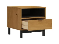 vidaXL Beistelltisch FLAM 50x50x50 cm Massivholz Kiefer