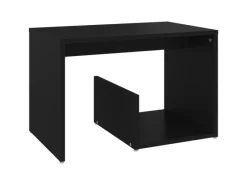 Tische^vidaXL Beistelltisch Schwarz 59x36x38 cm Holzwerkstoff