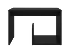 Tische^vidaXL Beistelltisch Schwarz 59x36x38 cm Holzwerkstoff