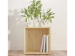 Tische^vidaXL Beistelltisch Sonoma-Eiche 33x33x34,5 cm Holzwerkstoff