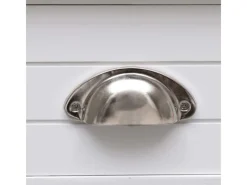 vidaXL Beistelltisch Weiß 40x40x40 cm Paulownia Holz 284068