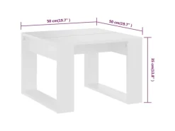 Tische^vidaXL Beistelltisch 50x50x35 cm Holzwerkstoff 808621