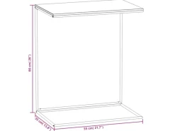 Tische^vidaXL Beistelltisch Weiß 55x35x66 cm Holzwerkstoff 343095