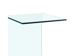 Tische^vidaXL Beistelltisch 40x40x60 cm Hartglas