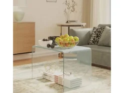 Tische^vidaXL Beistelltisch 40x40x60 cm Hartglas