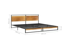 Betten^vidaXL Bett Metall 200x200 cm1115645