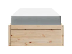 Betten^vidaXL Bett mit Matratze 90x200 cm Massivholz Kiefer2012740