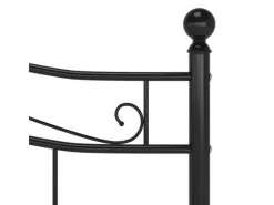 Betten^vidaXL Bett Schwarz Metall 180x200 cm Modell 11115684