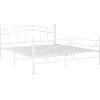 Betten^vidaXL Bett Weiß Metall 140x200 cm Modell 11115663