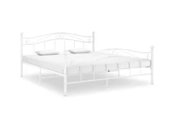 Betten^vidaXL Bett Weiß Metall 140x200 cm Modell 11115663