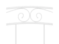 Betten^vidaXL Bett Weiß Metall 140x200 cm Modell 11115663