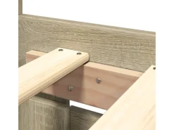 Betten^vidaXL Bettgestell mit Kopfteil Sonoma-Eiche 180x200 cm Holzwerkstoff2104136