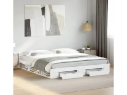 vidaXL Bettgestell mit Schubladen 200x200 cm Holzwerkstoff 3280720