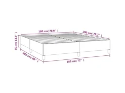Betten^vidaXL Bettgestell Schwarz 180x200 cm Kunstleder1370092