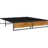 Betten^vidaXL Bettgestell Schwarz Metall 140x200 cm Modell 3651003