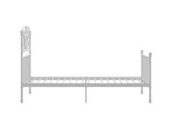 Betten^vidaXL Bettgestell Weiß Metall 100x200 cm723136