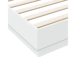 vidaXL Bettgestell Weiß 200x200 cm Holzwerkstoff 3209828