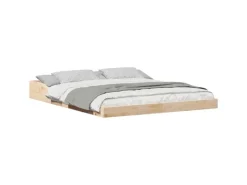 Betten^vidaXL Bettrahmen Braun 160 x 200 cm Massives Kiefernholz 873307