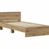 Betten^vidaXL Bettrahmen mit Kopfteil Artisan-Eiche 90 x 200 cm Holzwerkstoff 871655