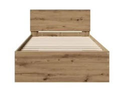 Betten^vidaXL Bettrahmen mit Kopfteil Artisan-Eiche 90 x 200 cm Holzwerkstoff 871655