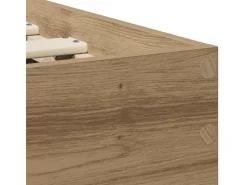 Betten^vidaXL Bettrahmen mit Kopfteil Artisan-Eiche 90 x 200 cm Holzwerkstoff 871655