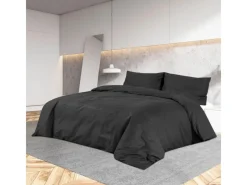 Überwürfe|Bettwäsche^vidaXL Bettwäsche-Set 200x200 cm Leichte Mikrofaser 135976