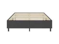 Betten^vidaXL Boxspring-Bettgestell Grau Stoff 160x200 cm621161