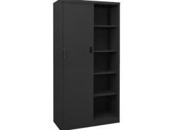 vidaXL Büroschrank mit Schiebetür Anthrazit 90x40x180 cm Stahl Modell 1