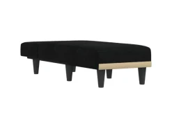 Sessel^vidaXL Chaiselongue Schwarz Stoff Modell 3