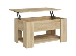 Tische^vidaXL Couchtisch Sonoma-Eiche 79x49x41 cm Holzwerkstoff