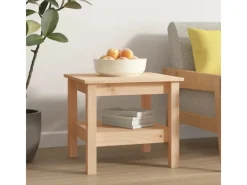Regale Massivholz|Tische^vidaXL Couchtisch 45x45x40 cm Massivholz Kiefer