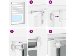 Rollos^vidaXL Doppelrollo 100x200 cm Stoffbreite 95,9 cm Polyester 4014781