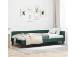 Betten^vidaXL Eckbettgestell mit Kopfteil 80 x 200 cm Stoff 42016136