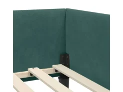 Betten^vidaXL Eckbettgestell mit Kopfteil 80 x 200 cm Stoff 42016136