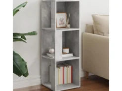 Eckregale^vidaXL Eckregal Betongrau 33x33x100 cm Holzwerkstoff