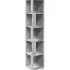 Eckregale^vidaXL Eckregal Betongrau 33x33x164,5 cm Holzwerkstoff