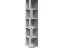 Eckregale^vidaXL Eckregal Betongrau 33x33x164,5 cm Holzwerkstoff