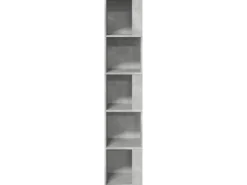 Eckregale^vidaXL Eckregal Betongrau 33x33x164,5 cm Holzwerkstoff