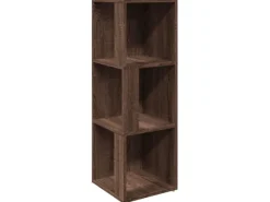 vidaXL Eckregal Braun Eichen-Optik 33x33x100 cm Holzwerkstoff
